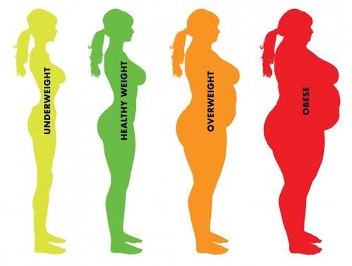 het verschil tussen normaal en overgewicht