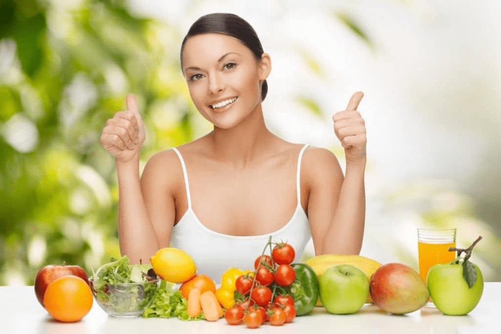 groenten en fruit op een dieet